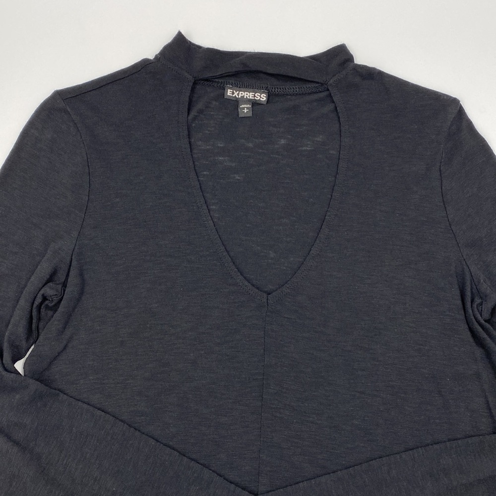 Express Black Choker Top